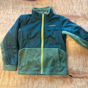 Kids green Columbia fleece